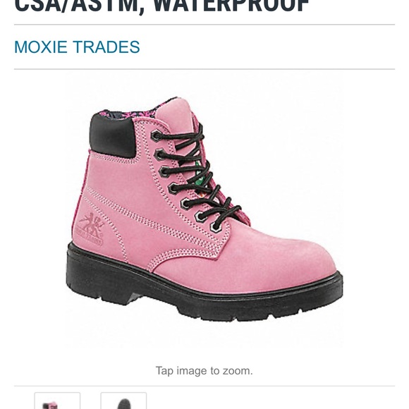 Pink Combat & Moto Boots - Picture 2 of 6